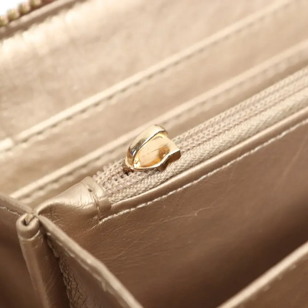 Anne Klein Pink Blush Wallet Clutch Pebbled Zip Around Accordina Cards Cash